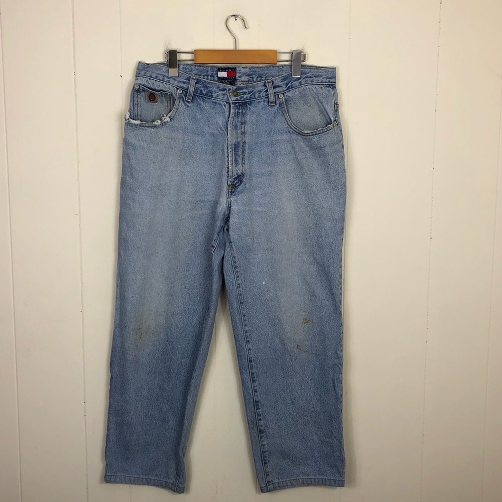 Vintage Tommy Hilfiger Light Wash High Waist Jeans Sz 34